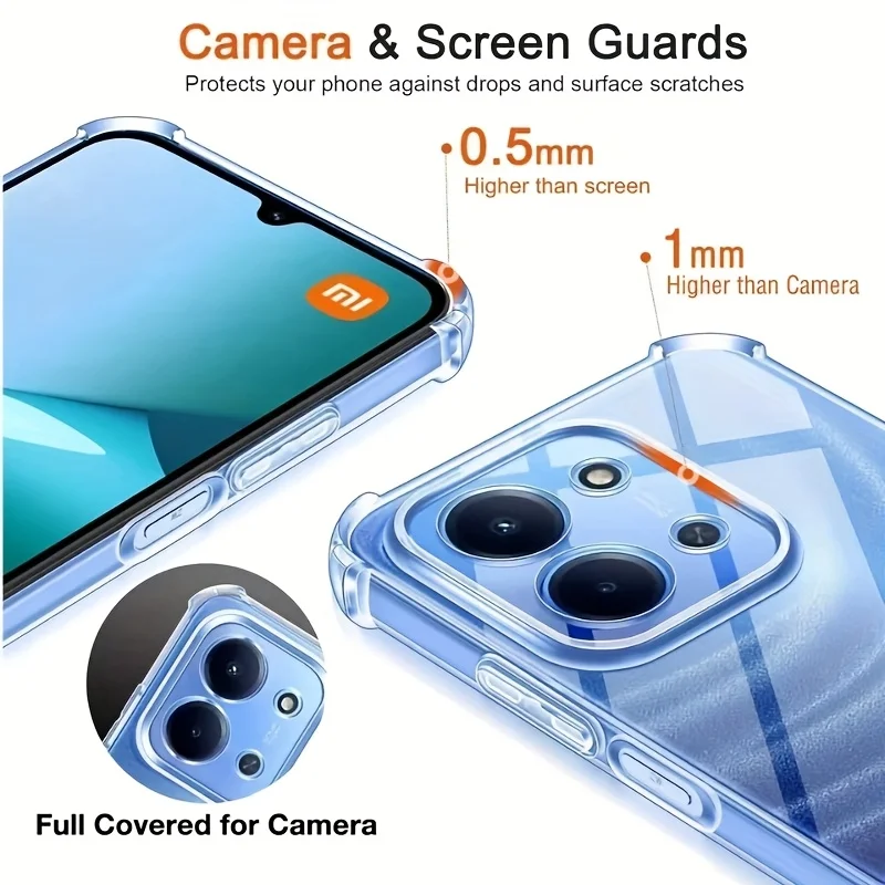 Clear Soft Silicone Back Cover - Transparent Phone Case