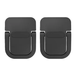 Portable Aluminum Laptop and Keyboard Stand with Adjustable Legs (Black 2PCS)