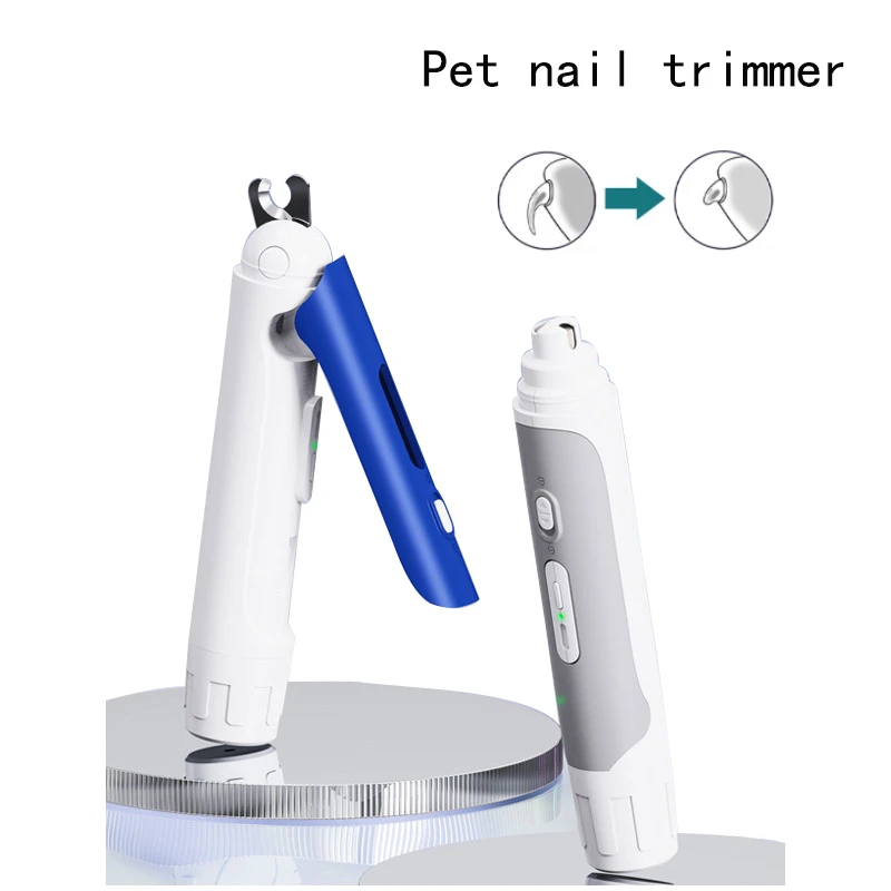 Electric Dog Nail Clippers Sharpeners 2 In 1 Pet Professional Clippers