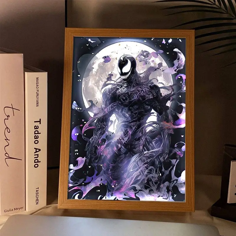 Marvel Venom LED Night Light Wall Decoration Painting Cartoon