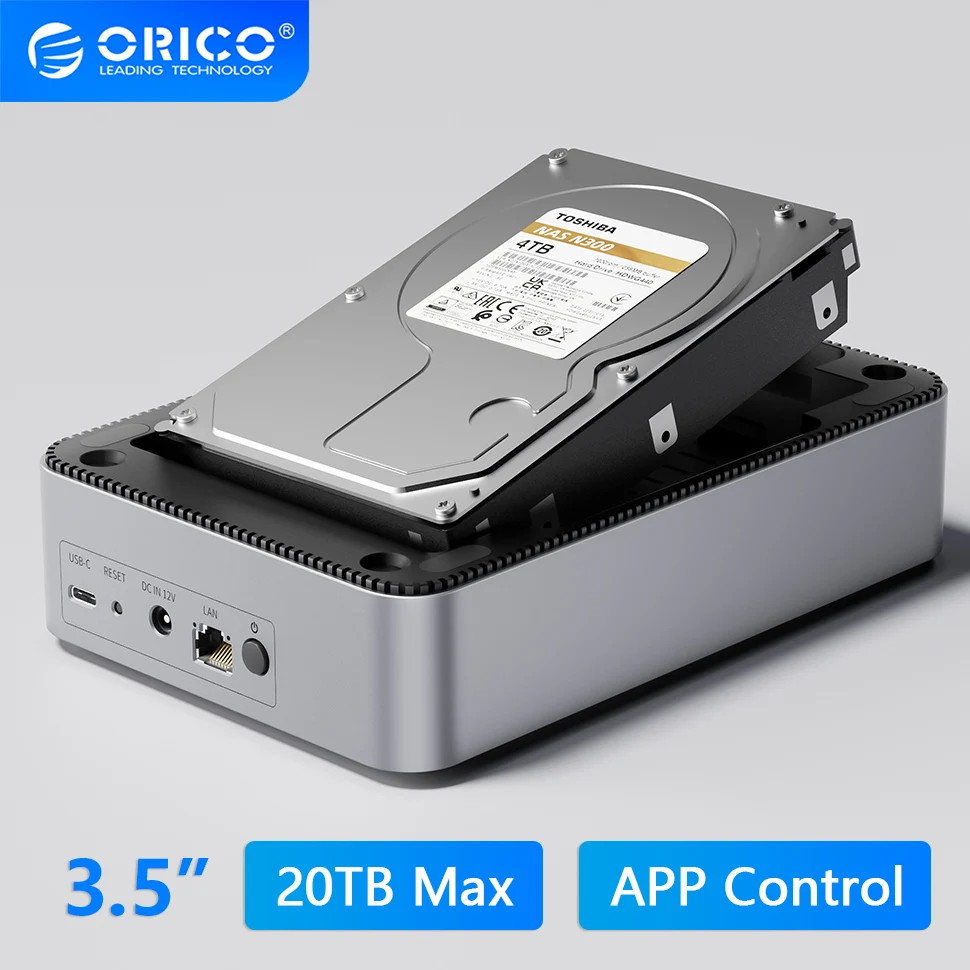 Orico 3 5 inch sata hard drive enclosure nas network hdd storage box