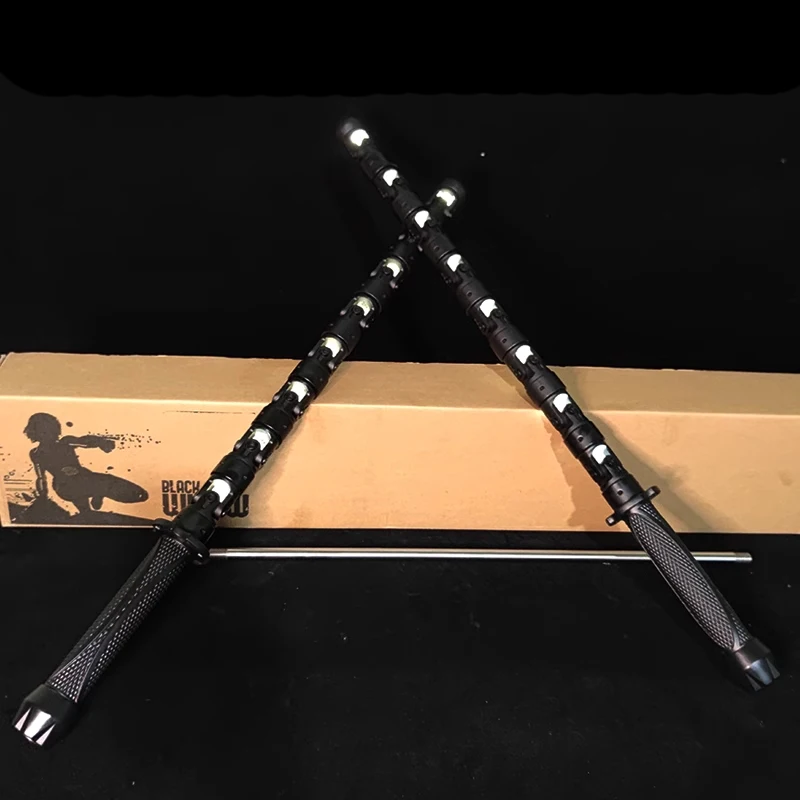 66cm 야외 EDC 휴대용 수제 DIY 코스프레 장난감 나타샤 짧은 채찍 스틱 금속 장비 모델 도구