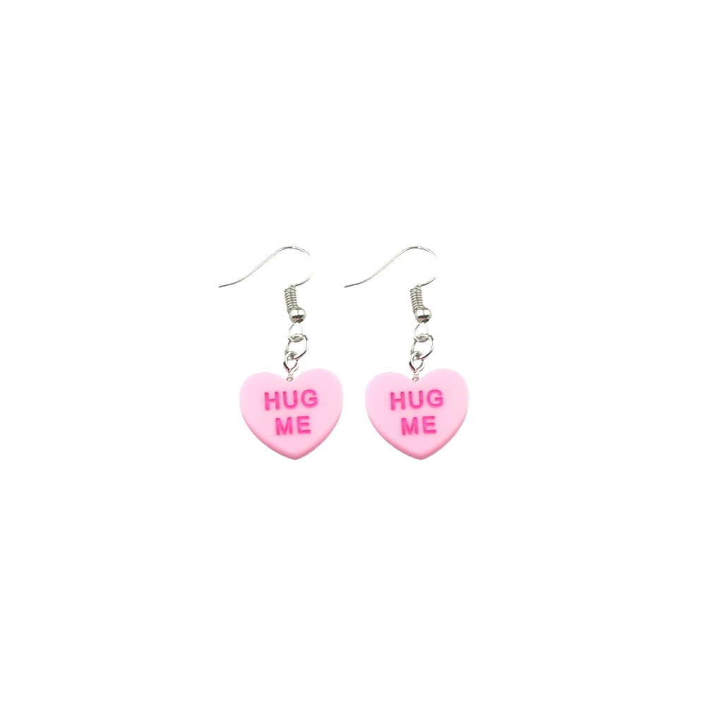 Drop Earrings Dangle Earrings Cute Heart Earrings Console Handle Drop Earring Costume Trendy Style Woman Girl Jewelry