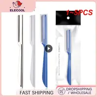1~5PCS Eyebrow Epilator Folding Eyebrow Trimmer Safety Scraping Eyebrow Razor Beauty Dermaplaning Tool Eyebrow Scissors 1