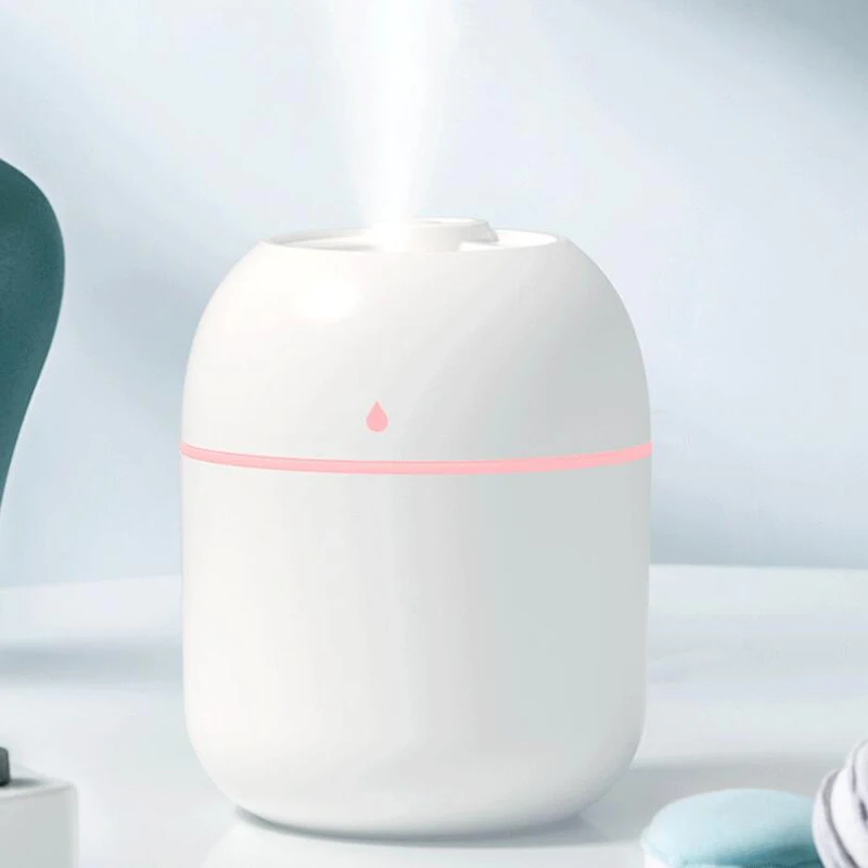 Compact USB Air Humidifier & Aroma Diffuser with LED Mood Lighting