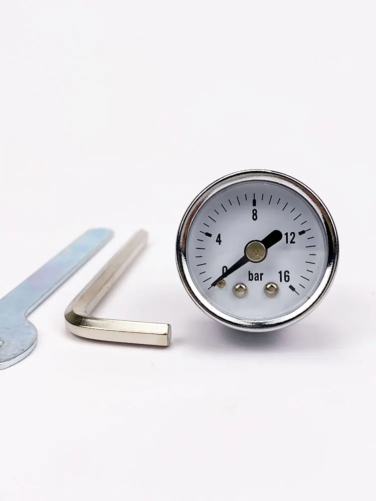 Suitable for E61 semi-automatic coffee machine brewing head water pressure display gauge pressure display coffee machine adapter parts