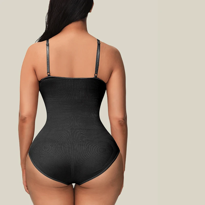 Bodysuit Shapewear for Women One Piece Sexy Ribbed Workout Slimming  Bodysuit for Women Comfy Body Shaper Shaping