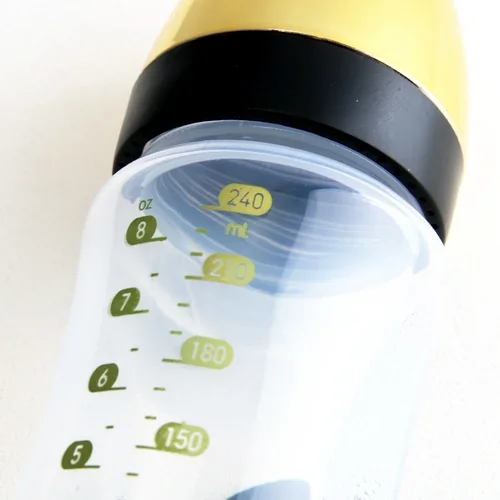 아기용 귀여운 만화 수유 병, 신생아 우유 병, 질식 방지 디자인, BPA 프리, 240ml 8oz 3