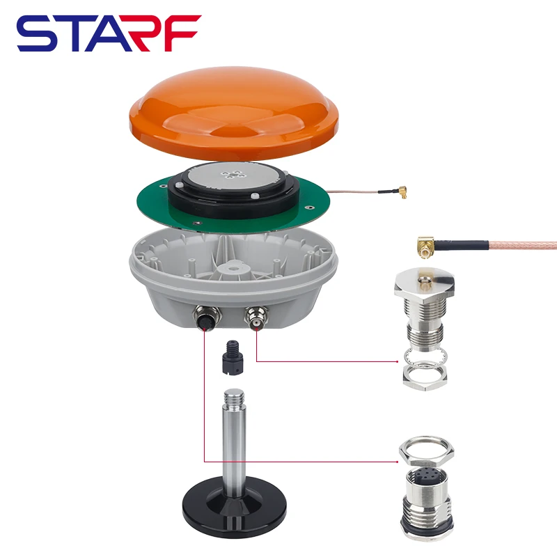 External Antenna Shell Anti UV High Low Temperature IP67 GNSS Receiver Housing Mold Cover
