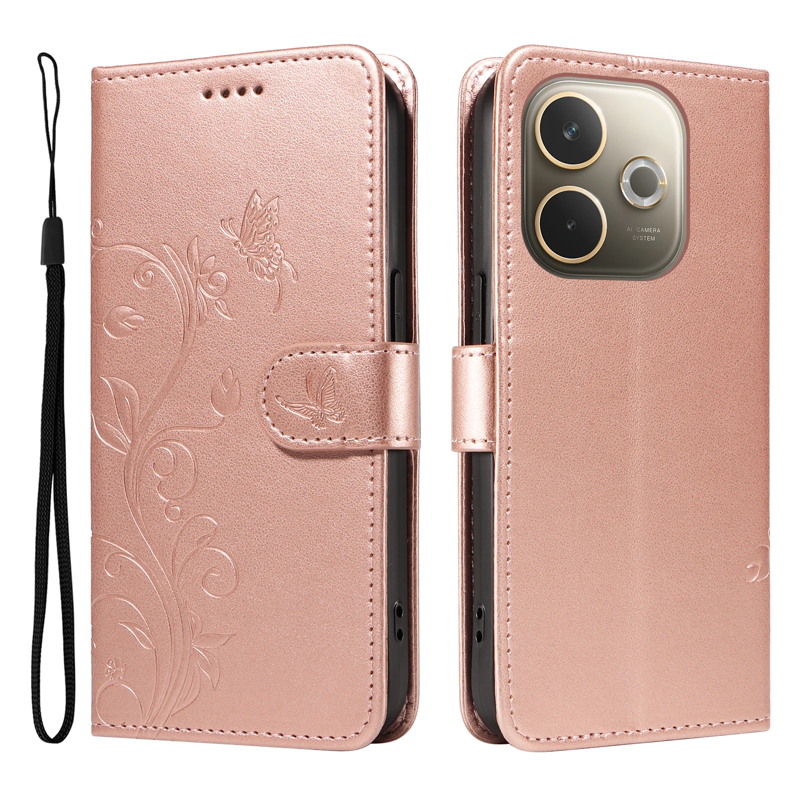 Leather Flip Wallet Book Cover - Enhanced Protective Phone Case