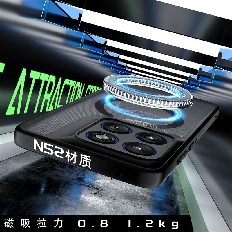 Matte Clear Armor Rugged Case with Magnetic 360 Holder Ring Cover