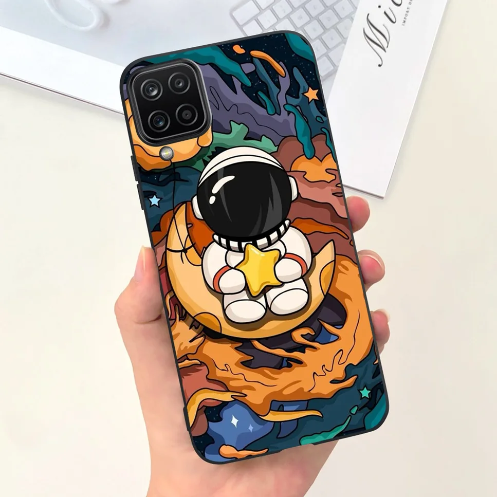 NEW Design For Samsung Galaxy A12 Case Silicone TPU Back Cover For Samsung A12 M12 F12 Galaxy M12 India  Funda Couqe Bumper
