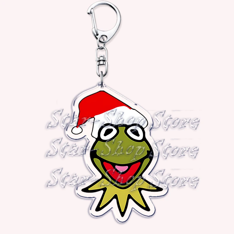 Lustige süße Weihnachts-Schlüsselanhänger für Accessoires, Tasche, der Frosch Gonzo, Miss Piggy, Schlüsselanhänger, Schmuck, Freunde, Urlaubsgeschenke – Detail 19