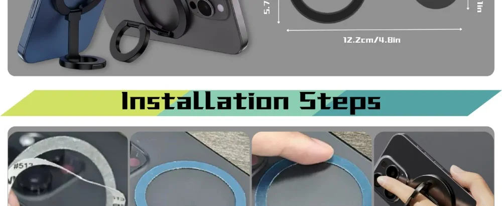 Phone Grip Holder with Adjustable