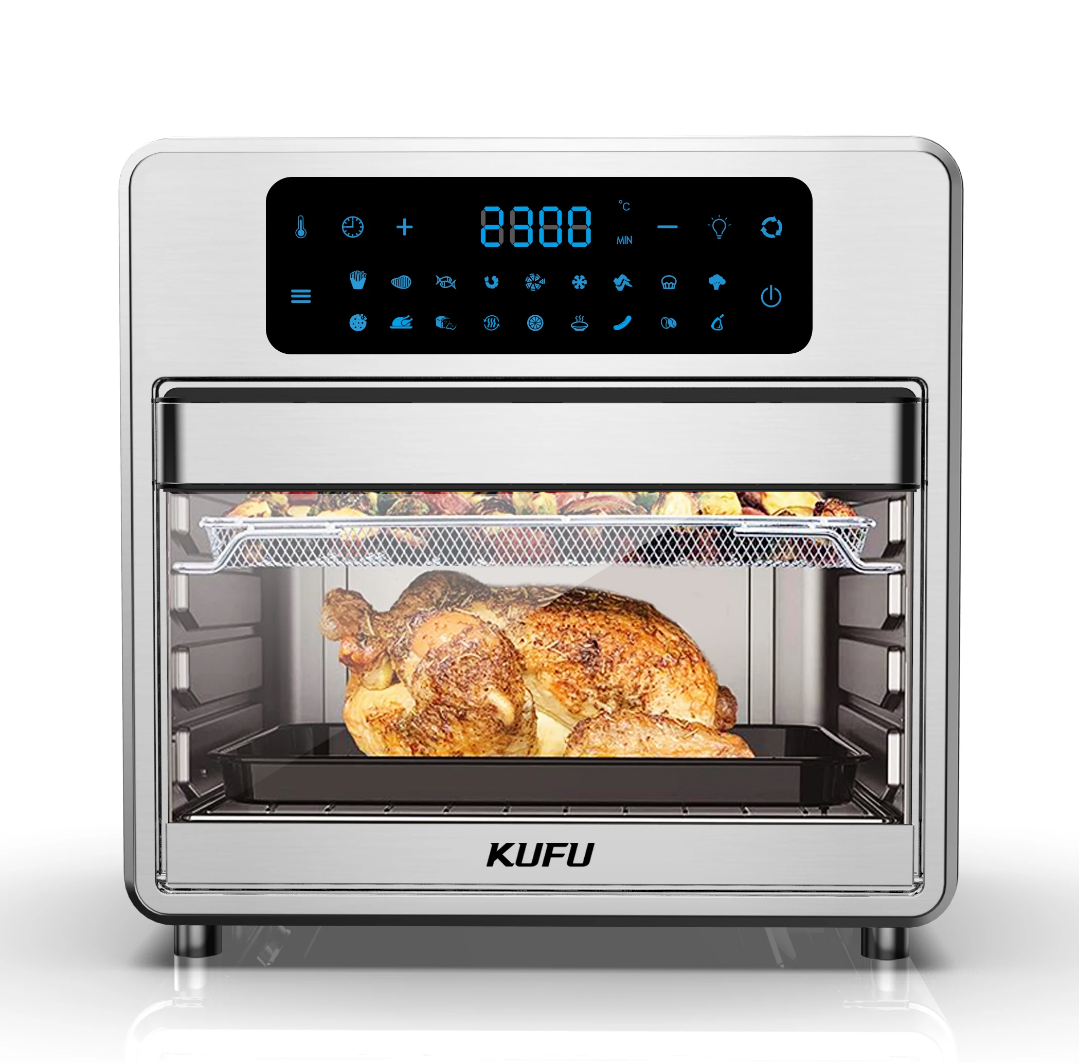 Shiren 15L Liter 1500W Factory Price Healthy Digital Air Fryer The Power 360  Manual   Oven hot sale multi electric air fryers 1400w high power smart oil free commercial turkey roaster 15l no oil steam air fryer oven