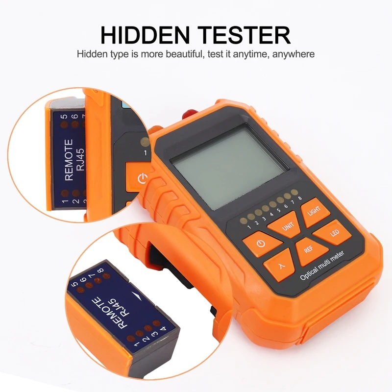 3In1 Optical Power Meter Visual Fault Locator Network Cable Test Led Lighting Optical Fiber Tester 1Mw With 5Km Visual Fault Loc 6