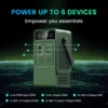 500W 200W Power Station Outdoor Portable Solar Power 345.6Wh LiFePo4 Battery Powerful Power Bank Energy Storage Supply Camping 4