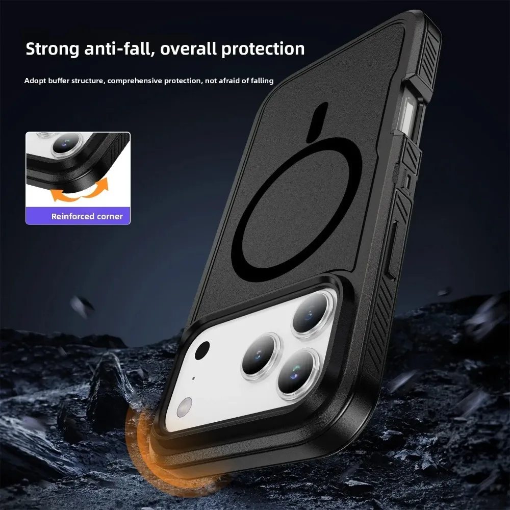 Rugged Heavy Duty Anti-Slip GripArmor Case with Magnetic Charging Compatibility