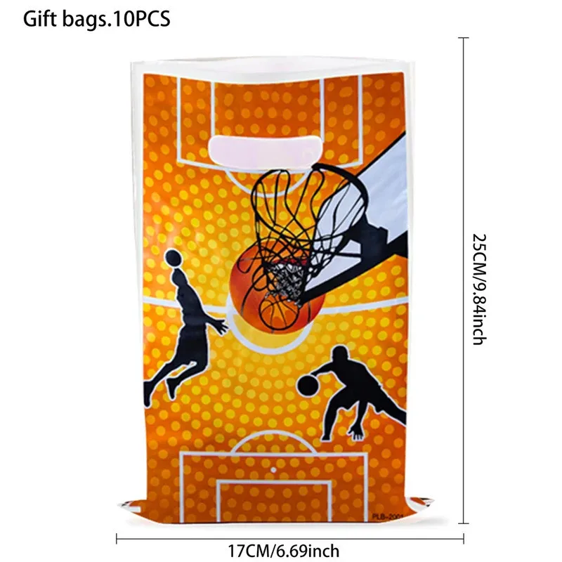 30PCS Basketball Theme 10pcs/lot Kids Boys Favors Happy Birthday Party Gifts Surprise Candy Bags Decorations Loot Bags 4