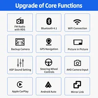 ESSGOO Android 14 2 DIN Autoradio sans fil Carplay Android Auto pour Toyota Aygo PEUGEOT 107 Citroën C1 Écran tactile HD 10" Navigation GPS WiFi BT RDS SWC Mirror Link Lecteur multimédia 5