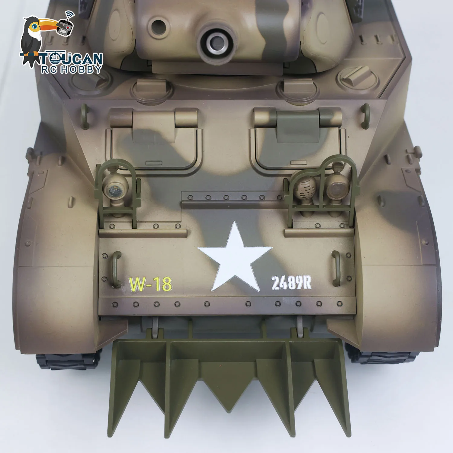 CoolBank 1/16 Char RC M8 HMC Scott Howitzer Tourelle 360° Fumée Sons RTR