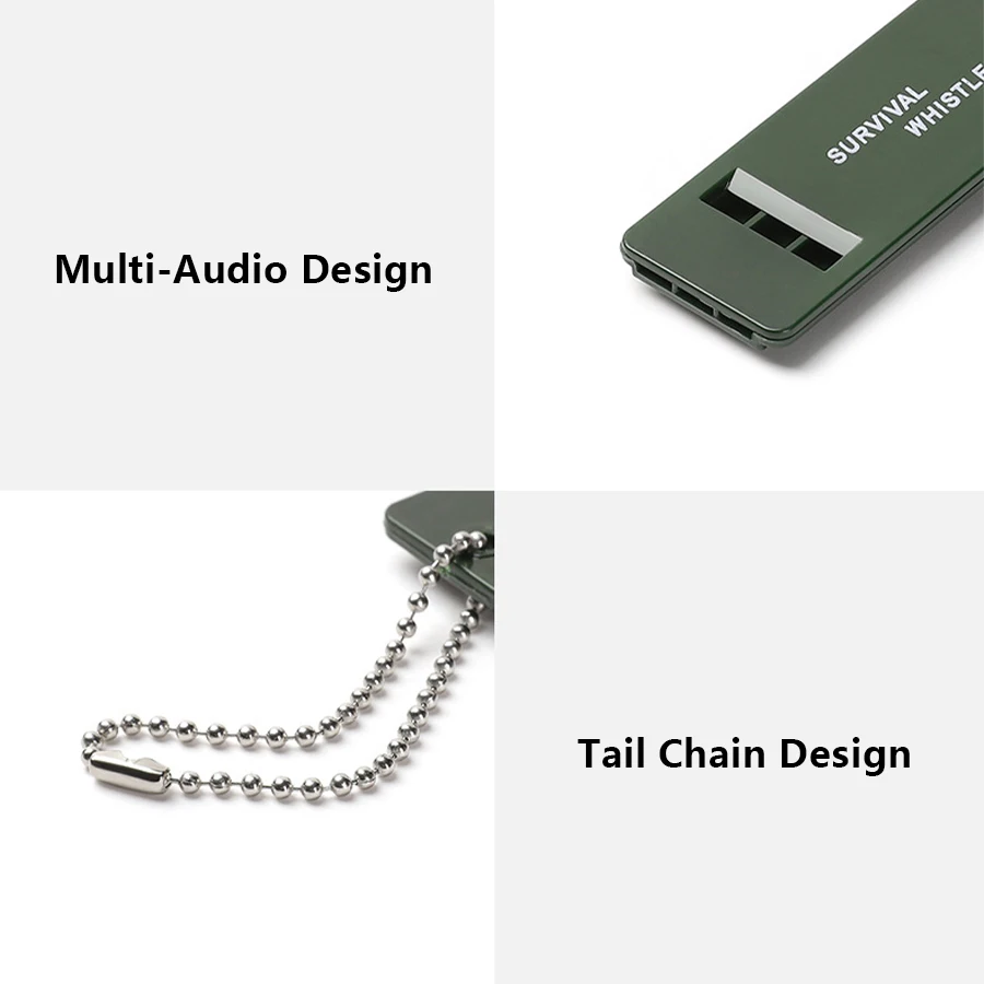 Survival Whistle Frequency Whistle High Decibel Portable Keychain Camping Hiking Emergency Survival Outdoor Tools