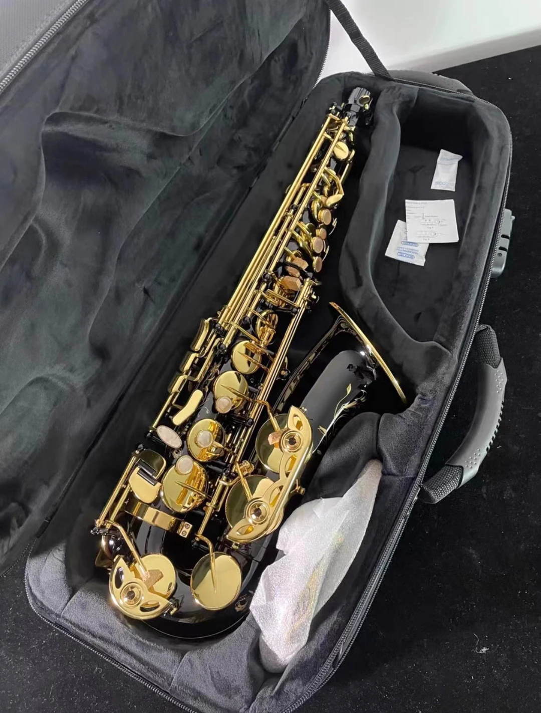 

France 802 Original 1 :1 key type Alto Saxophone Eb black nickel gold Professional 80 ll Alto Sax saxofone jazz woodwind instrum