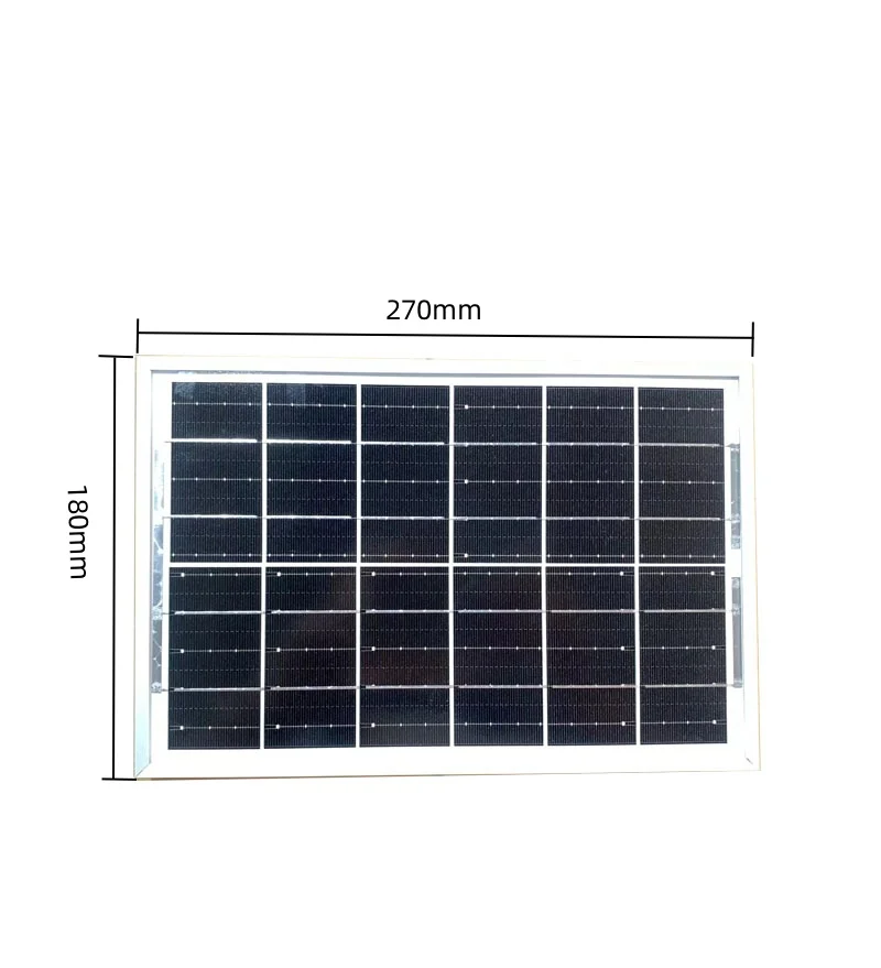 Pannello Solare Policristallino Portatile 5W 6V Con Cavo DC 3m | Ricarica Per Power Bank, Telefoni E Batterie