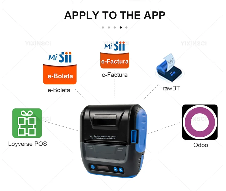 small photo printer Newest Type-C Mini Thermal Printer POS Bluetooth Receipt Bill Label printer Impresora Portátil 80mm Portable Sticker Printer best portable photo printer