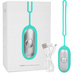 Enhanced Sleep Aid Device: USB Rechargeable Lightweight Brain Massager for Improved Insomnia and Focus (Blue)
