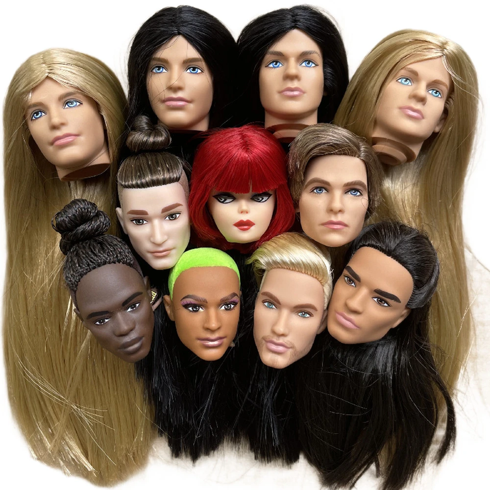 Ken Male Doll Head Vintage IT ST Heads MZ Male Muscle Joints Movable