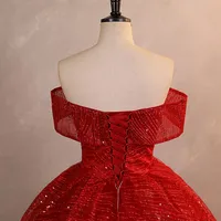 Sequin Party Dresses Luxury 15 Quinceanera Dresses 2024 Elegant Off Shoulder Ball Gown 15 year old Dress For Girls customized - Image 6