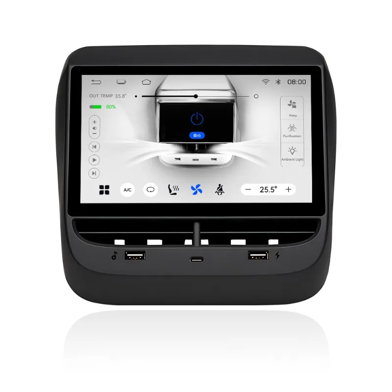 

Vjoycar 7-дюймовый Android Авто Carplay для Tesla Model 3/Y YS3 IPS сенсорный экран задняя развлекательная панель управления