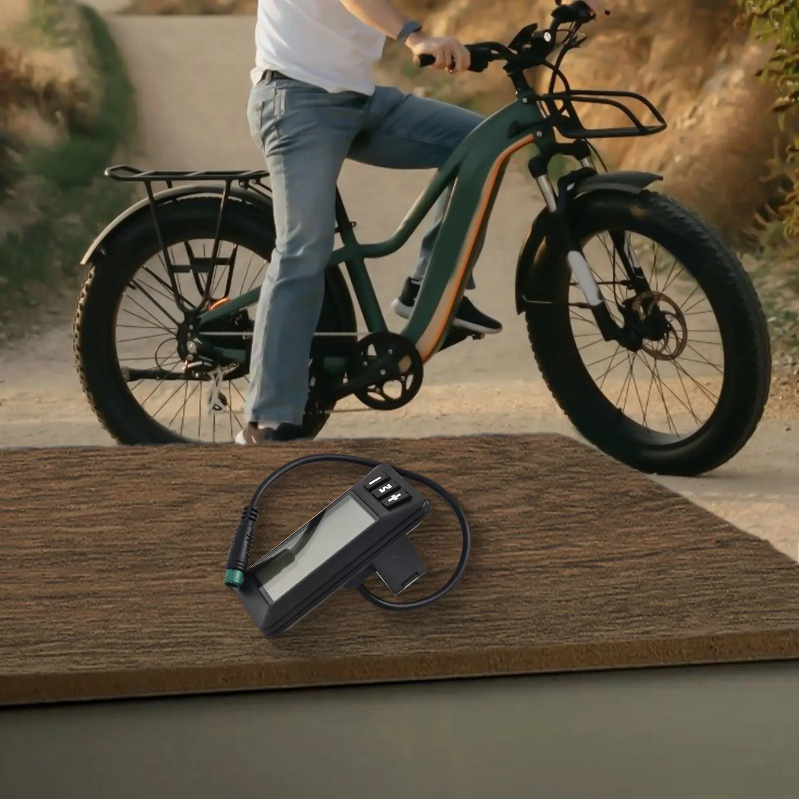 Elektrische Fiets Power Display Meter Mannelijke Plug Gemakkelijk Te Gebruiken 5 Pin Interface Elektrische Fiets LED Display Panel Voor Fietsen ( 36V