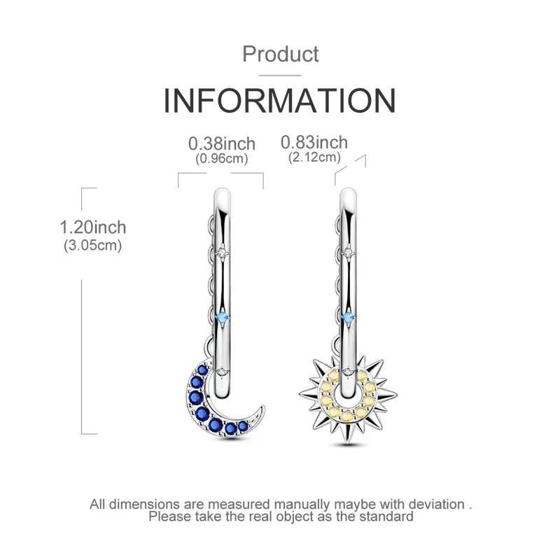 Neue Original 925 Sterling Silber Schatz Bogen Ohrringe Runde Donut Zirkon Krabbe Ozean Ohrringe für Frauen Mädchen Edlen Schmuck – Detail 14