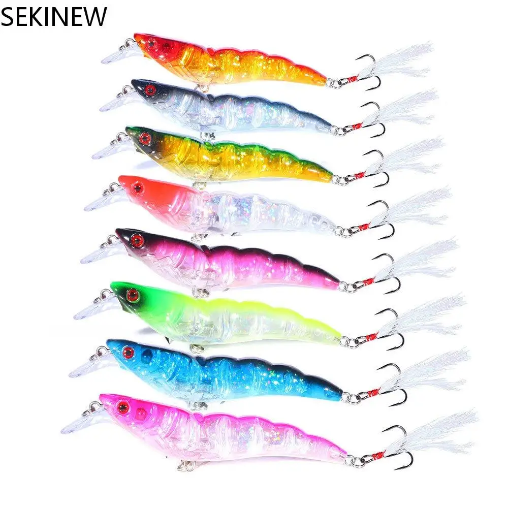 

10.5cm 13g Shrimps Lures Topwater Fake Bait Simulated Far Throw Minnow Lure Sink Artificial Fishing Lure Bait Squid
