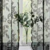 1PC lace German curtain with pole style window screen curtain, suitable for beautifying curtains in living rooms and bedrooms 2