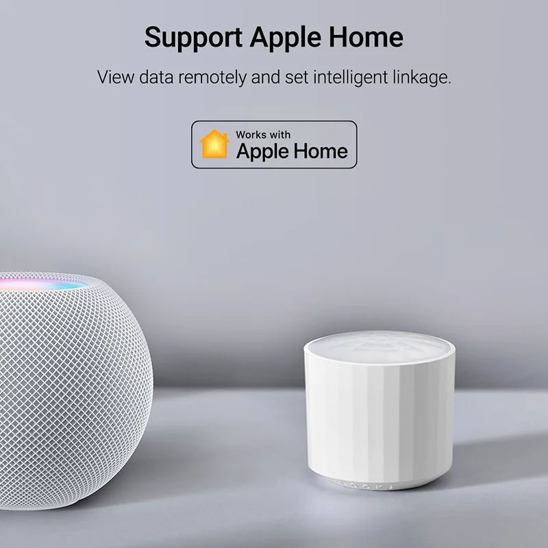 Qingping Ambient Light Sensor Smart PIR Motion Sensor Wireless Connection Work with HomeKit Thread smart motion sensor