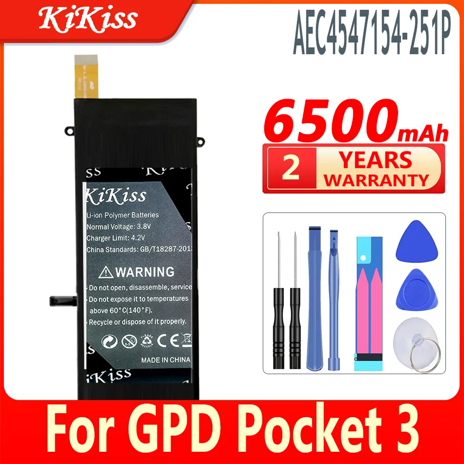 Kikiss Nuova Batteria Aec4547154-251P Muslimah 6500Mah Per Batterie Per Laptop Gpd Pocket 3 Pocket3 P3