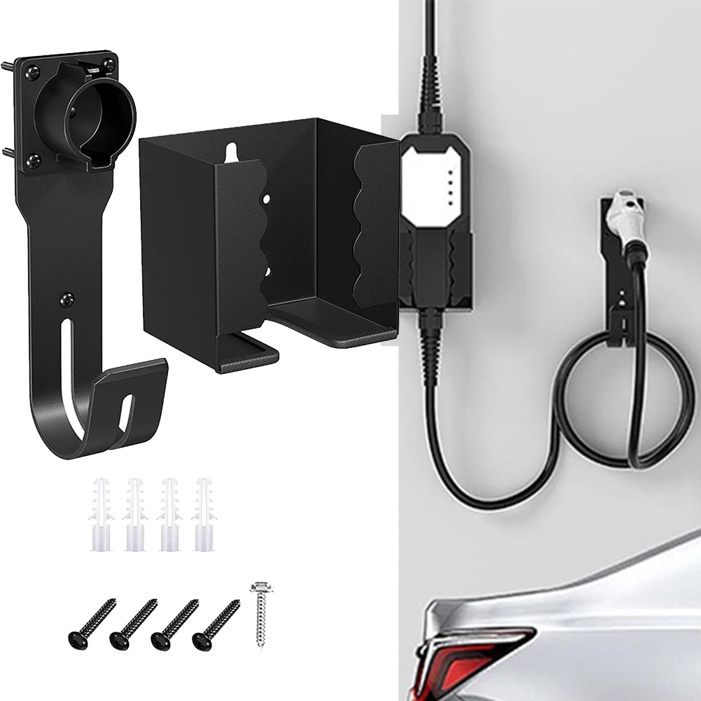 

1pcs EV Charger Holder Wall Mount Kit For SAE J1772 Connector For Electric Vehicle Charger Hook Charger Control Box Hook
