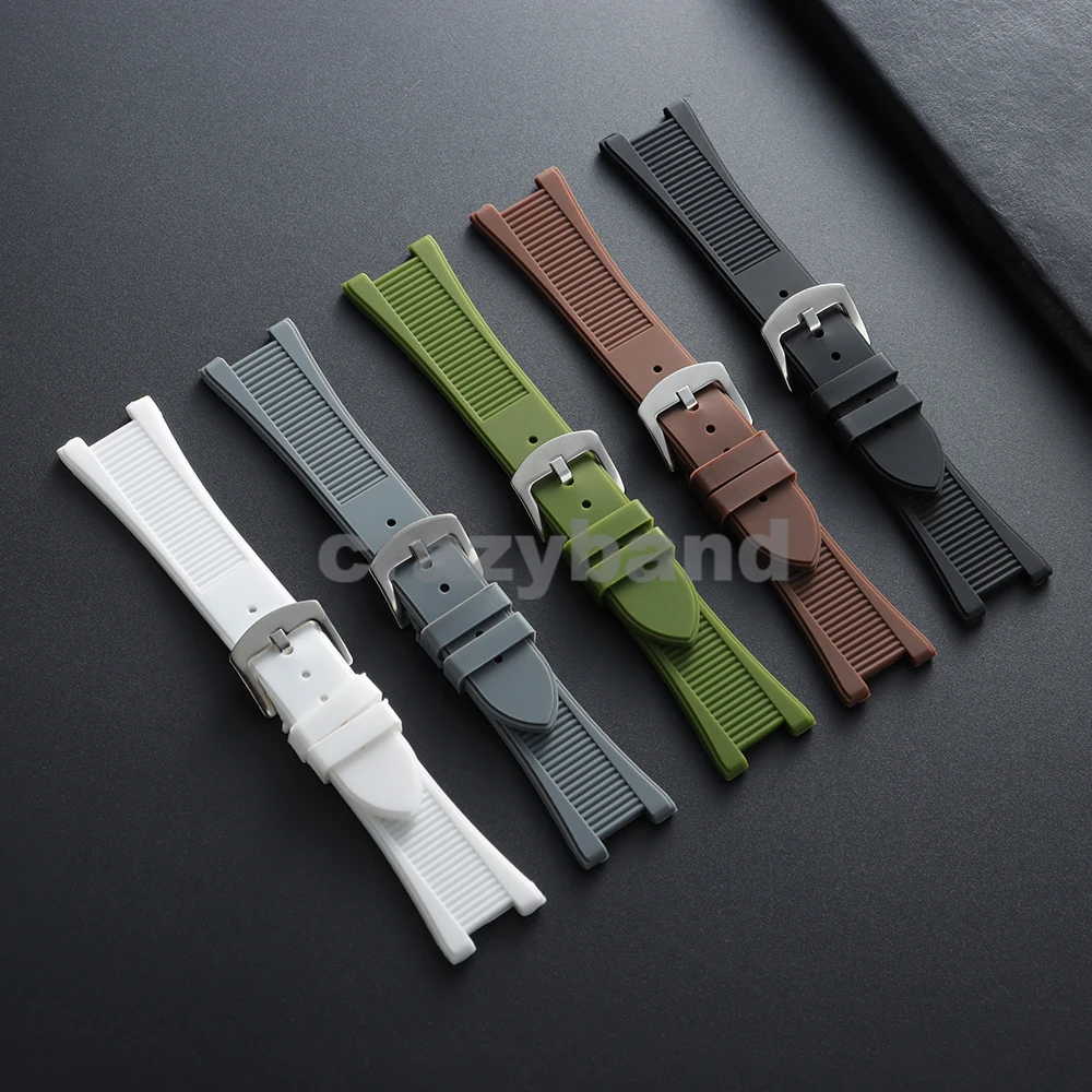 Silicone Waterproof Watch Strap, Soft Rubber Band Accessory