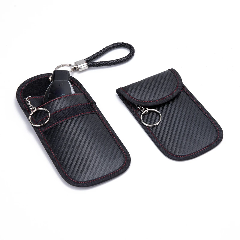 1pc Anti-theft Car Key Fob RFID Signal Blocker Faraday Signal Blocking Pouch Bag Key Wallets car key blocker,car key shielding box,faraday key fob protector
