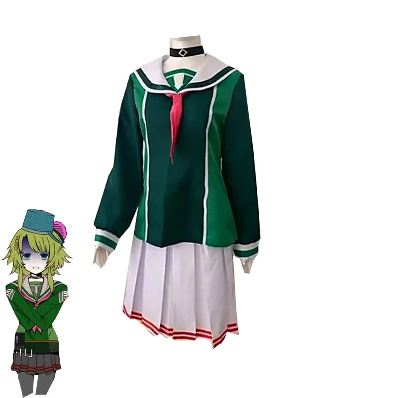 

Anime Game Your Turn to Die Kanna Kizuchi Sailor Suit Cosplay Costumes Tops Skirts