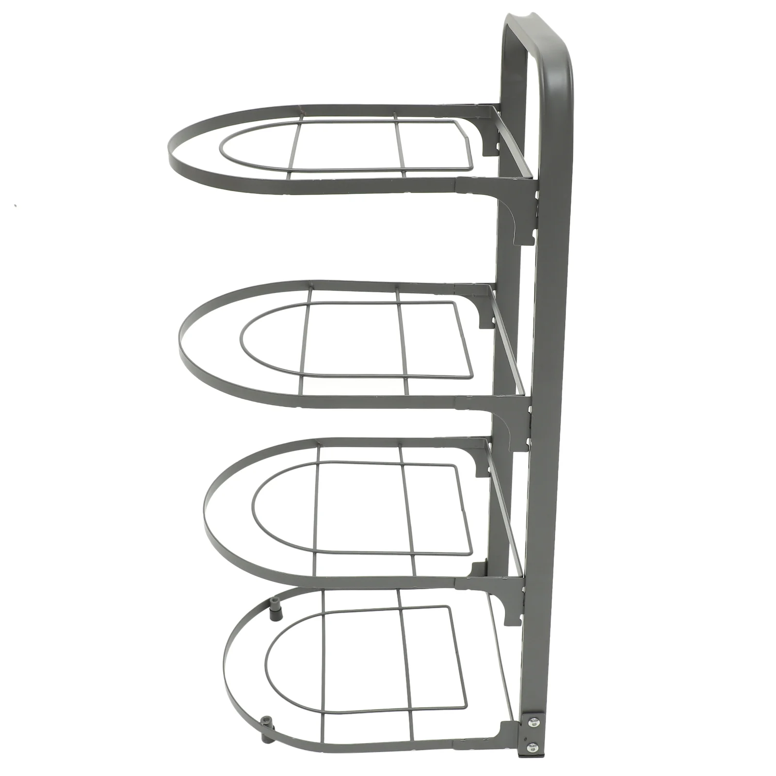 

Heavy Duty Pan Organizer Kitchen Countertop Pot Rack Multi-layer Foldable Pan Organizer