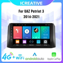 

2 Din Autoradio 9 Inch Car Radio Multimedia Video Player Navigation GPS For UAZ Patriot 3 2016 - 2021 Android Head Unit Stereo