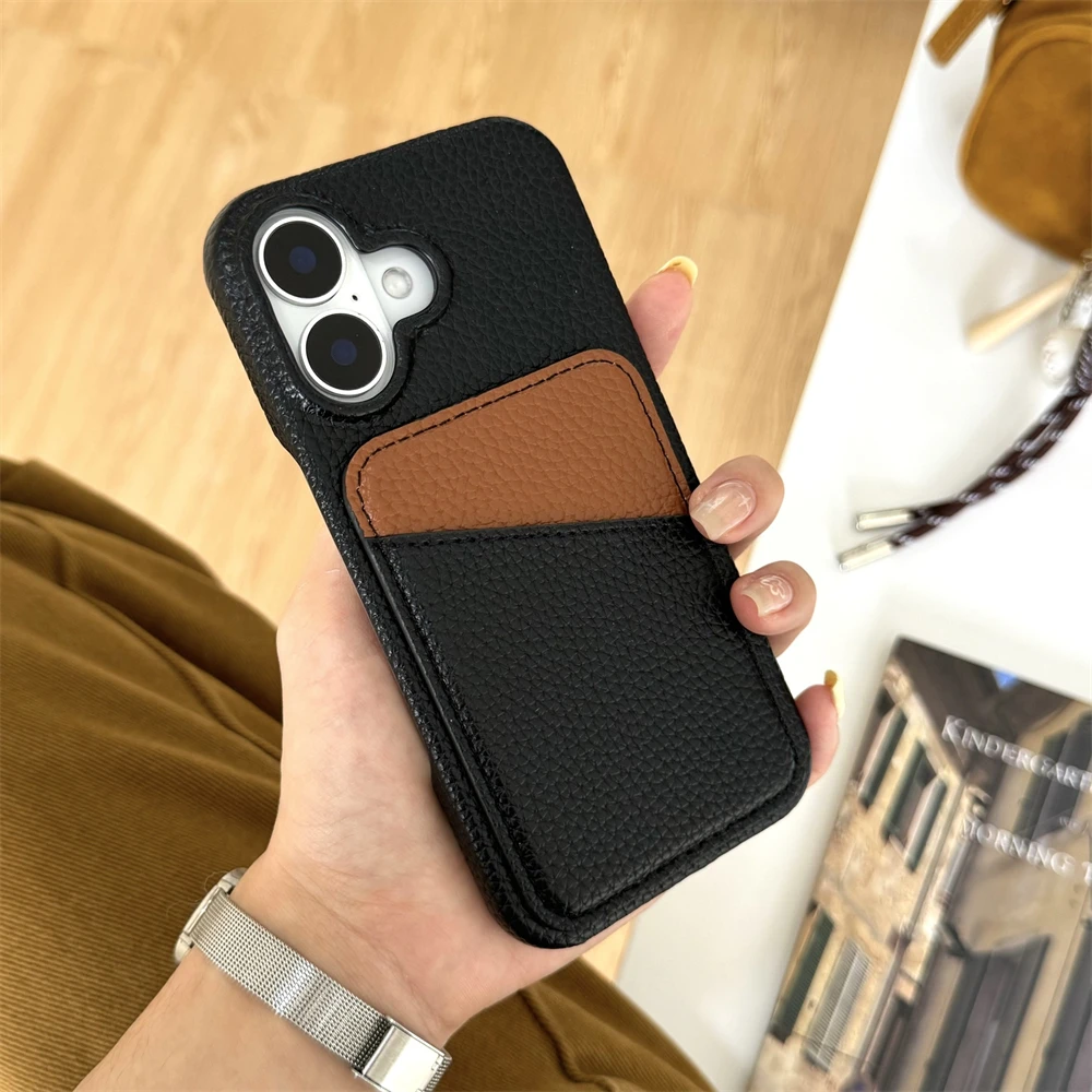 Vibrant Candy Color Wallet Phone Case with Soft-Touch Back Cover