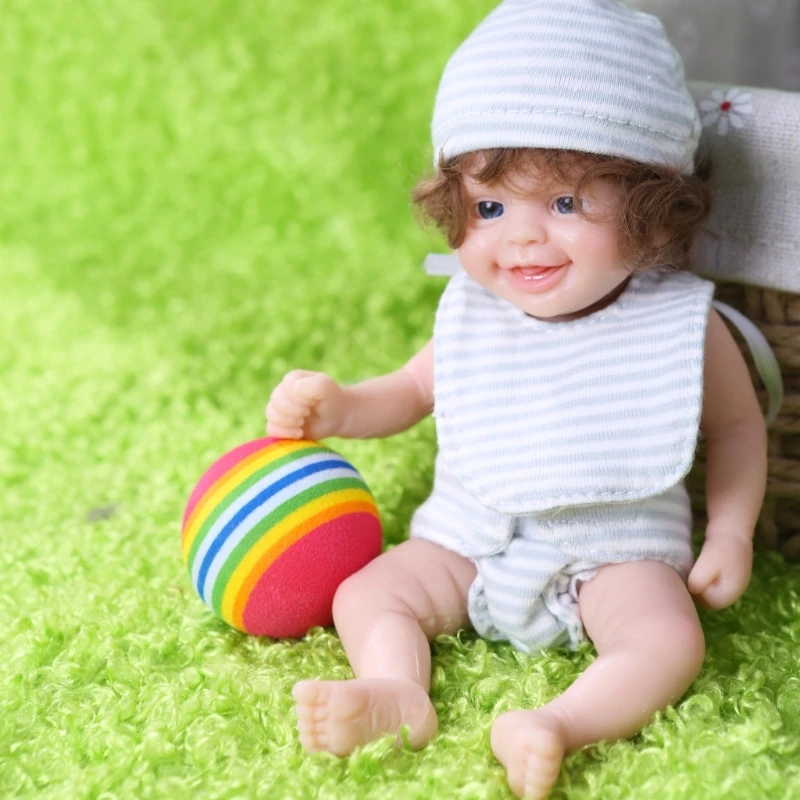

6-дюймовая реалистичная кукла Baby Life Like с большими глазами, которая выглядит настоящей, дропшиппинг