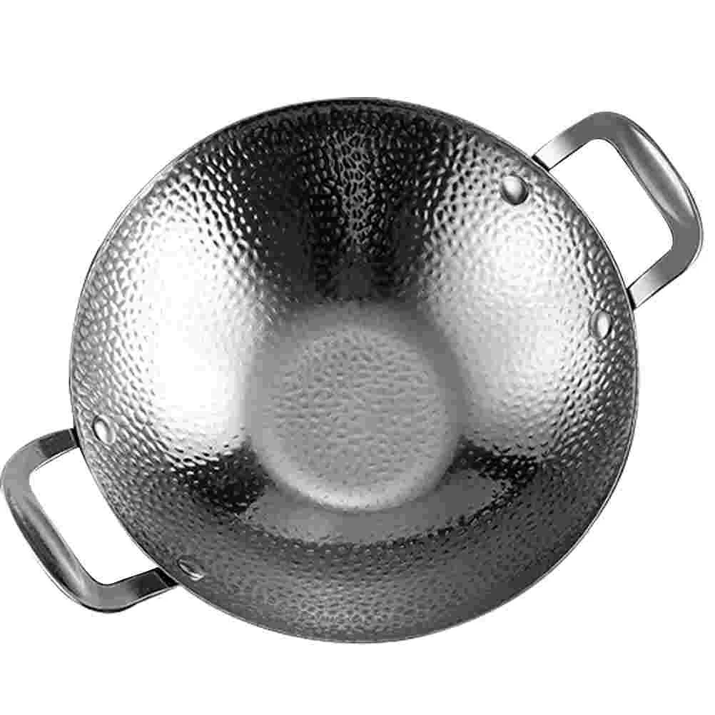 

Shabu Shabu Hot Pot Stainless Steel Stovetop Cooking Pot Ramen Cooker Japanese Stock Pot Handle Kitchen Tool