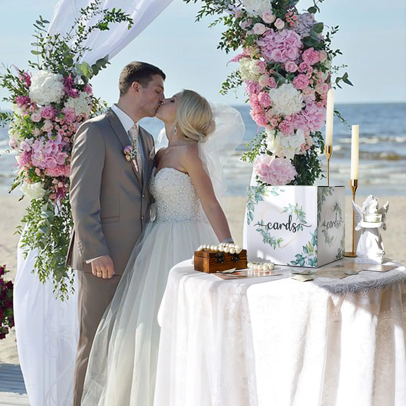 Wedding Card Box Holder for Wedding Reception Envelope Money Receiving Party Graduation for wooden gift card boxes