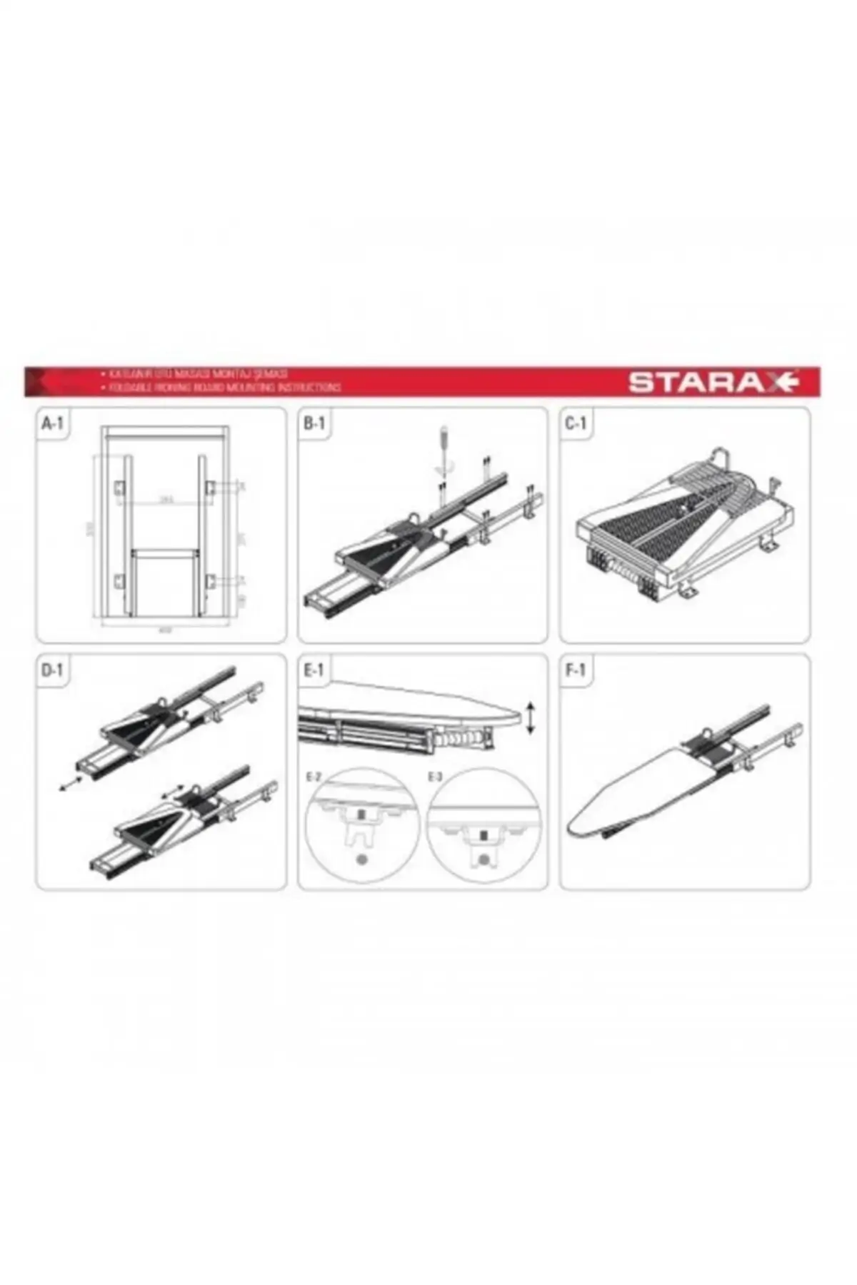 Tabla de planchar para interior de armario STARAX